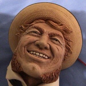 Bossons Jolly Tar Vintage 1988 England Chalkware Head with Tag Vintage Wall Art